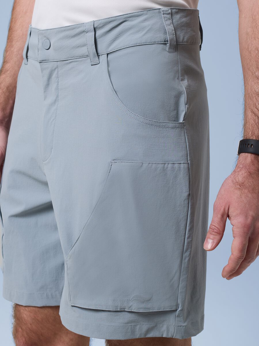 Shorts cargo ALTAVIA SAILING grigi in tessuto elasticizzato_3