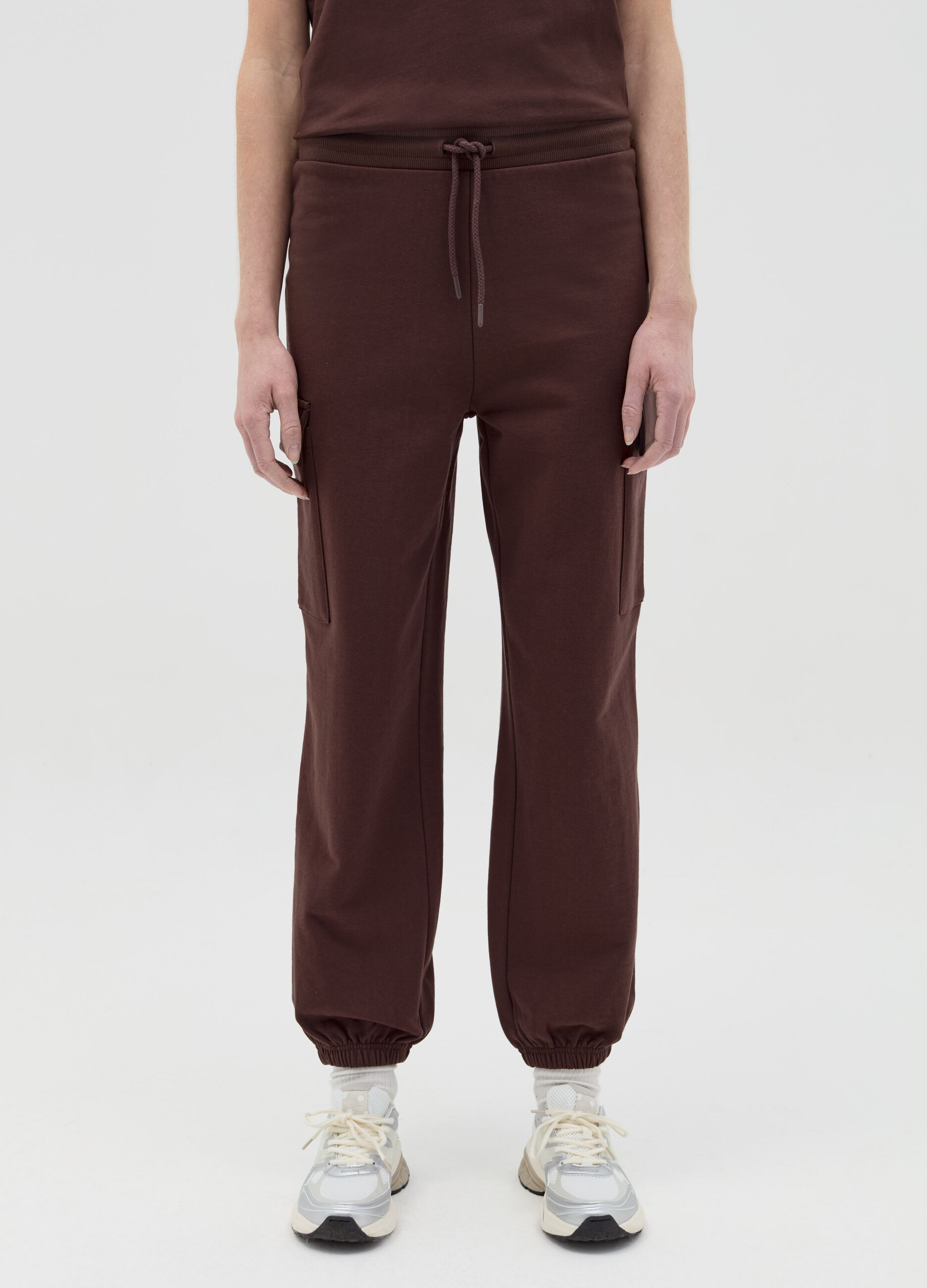Cargo joggers in fleece