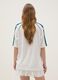 White relaxed fit V-neck t-shirt with sporty details_3