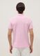 Pink short-sleeve organic cotton polo shirt, regular fit_3