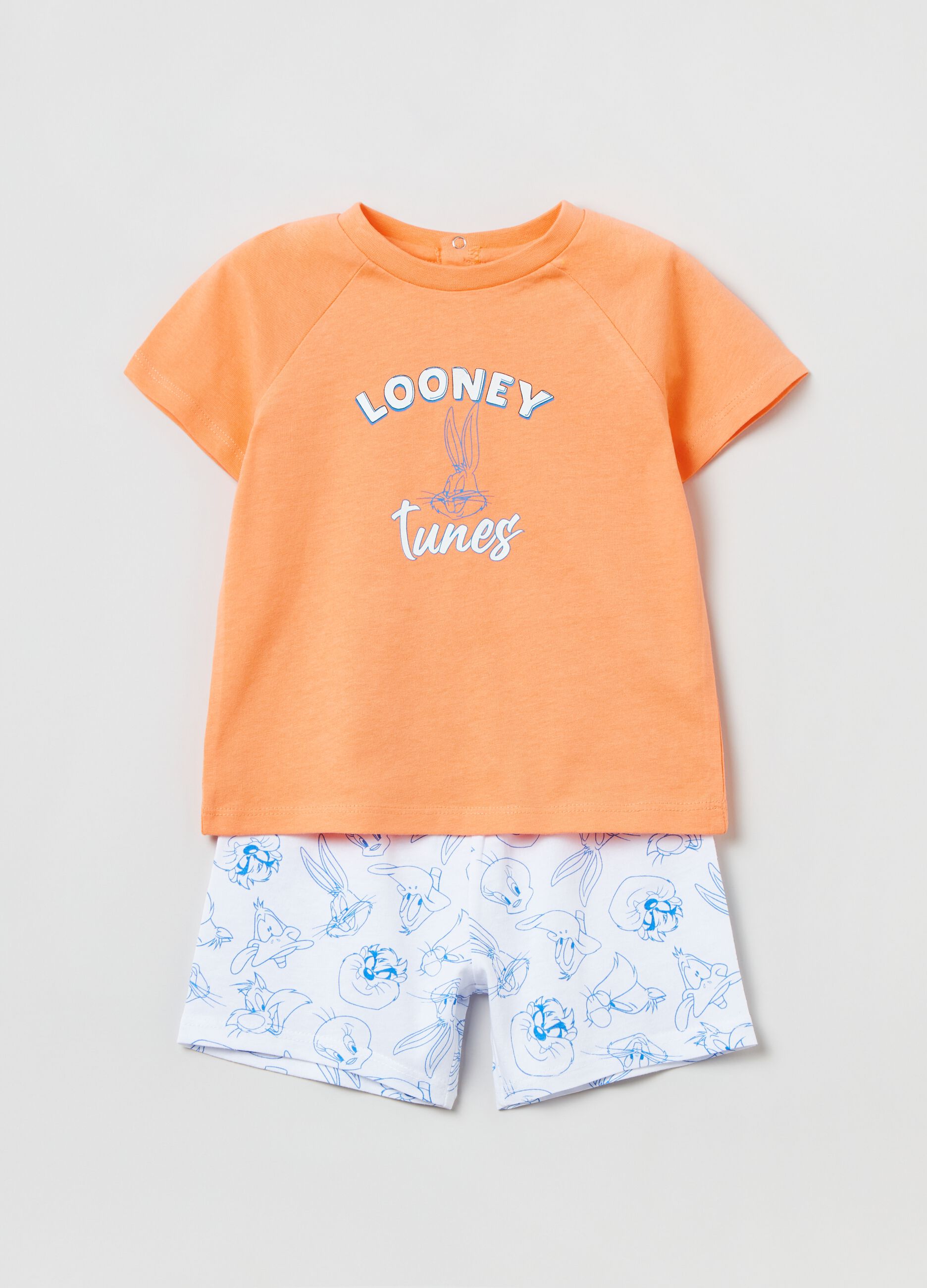 Short pyjamas with Looney Tunes Bugs Bunny print