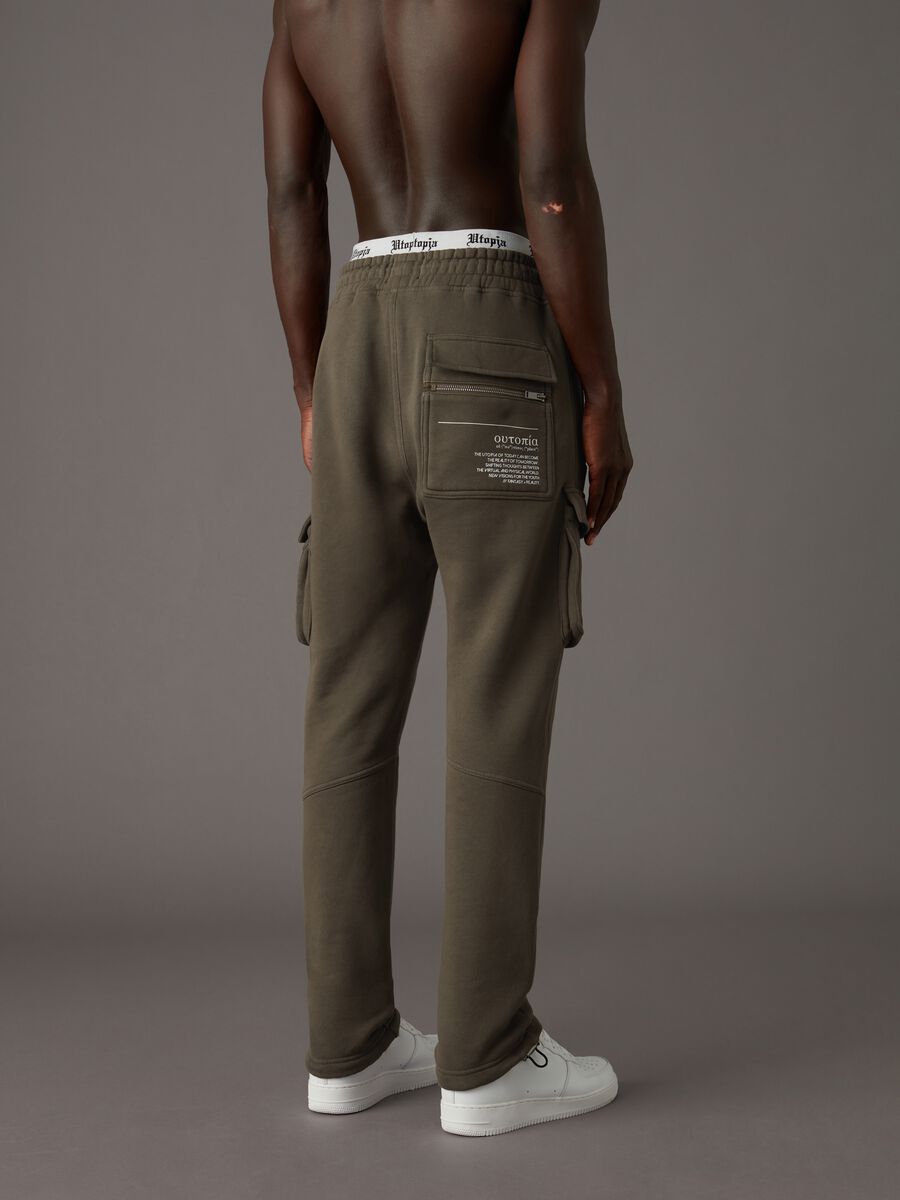 Cargo Sweatpants Military Green_2