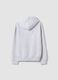 Grey oversized cotton and viscose blend hoodie for boys_5