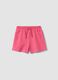 Girls&rsquo; pink pure cotton shorts, regular fit_0
