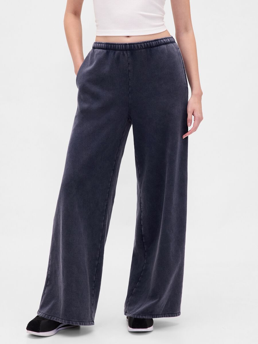 Grey Trousers in Cotton and Polyester Blend_1