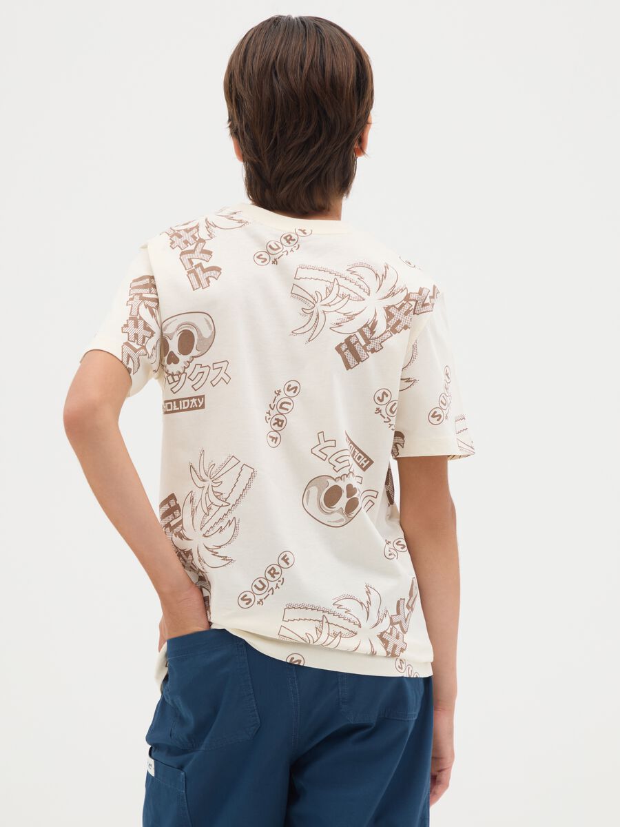 T-shirt da ragazzo in puro cotone multicolor regular fit_1