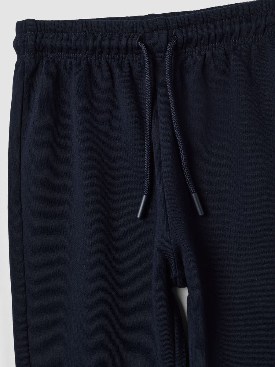 Blue joggers in pure organic cotton_2