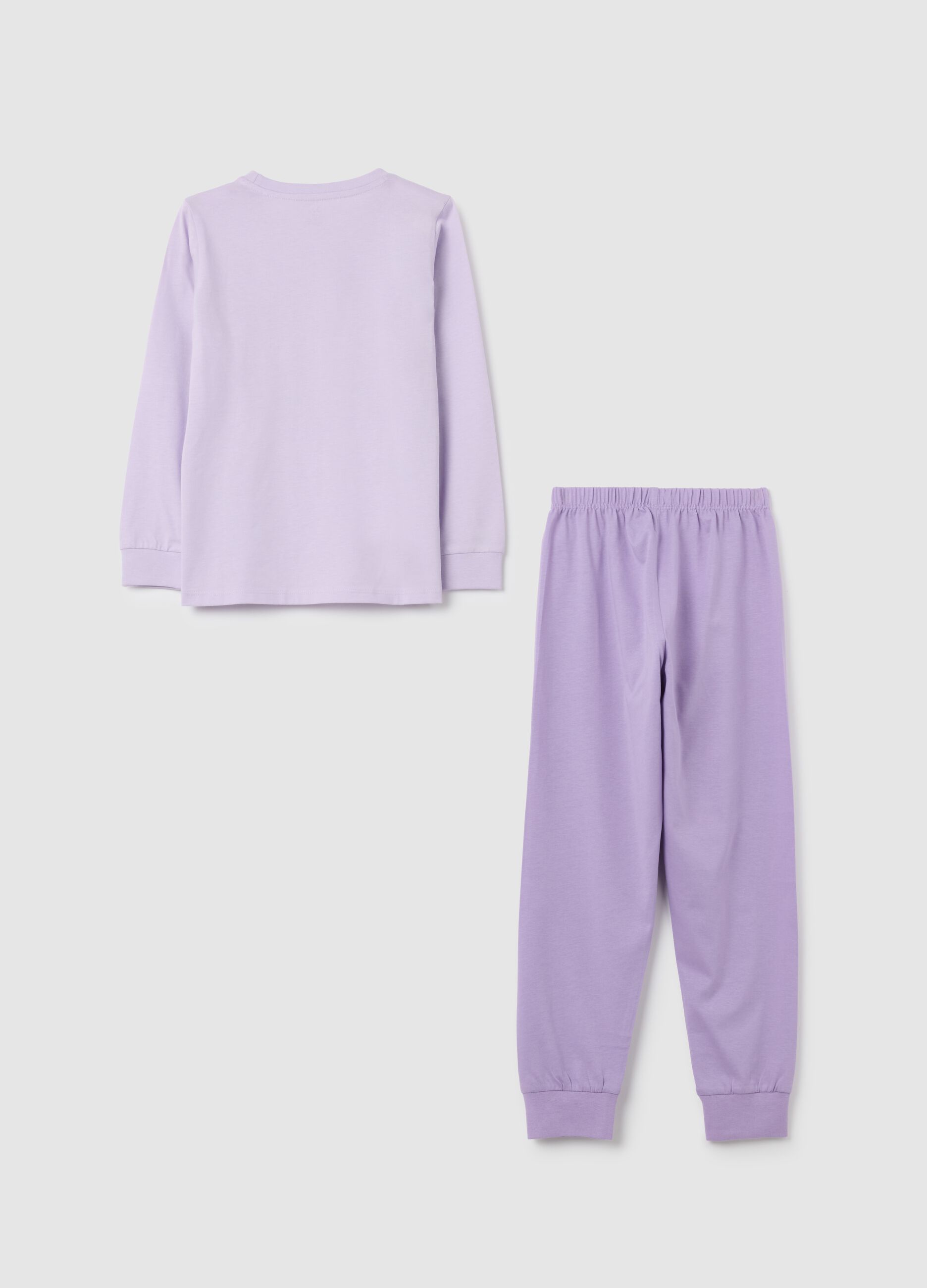 Lilac Pyjamas with Unicorn and Floral Print
