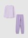 Lilac Pyjamas with Unicorn and Floral Print_1