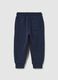 Children's navy cotton trousers, regular fit_1