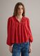 Red short-sleeved shirt in pure cotton_2