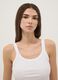 Canotta in puro cotone bianca regular fit con spalla larga_1