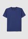 Blue pure cotton T-shirt_4
