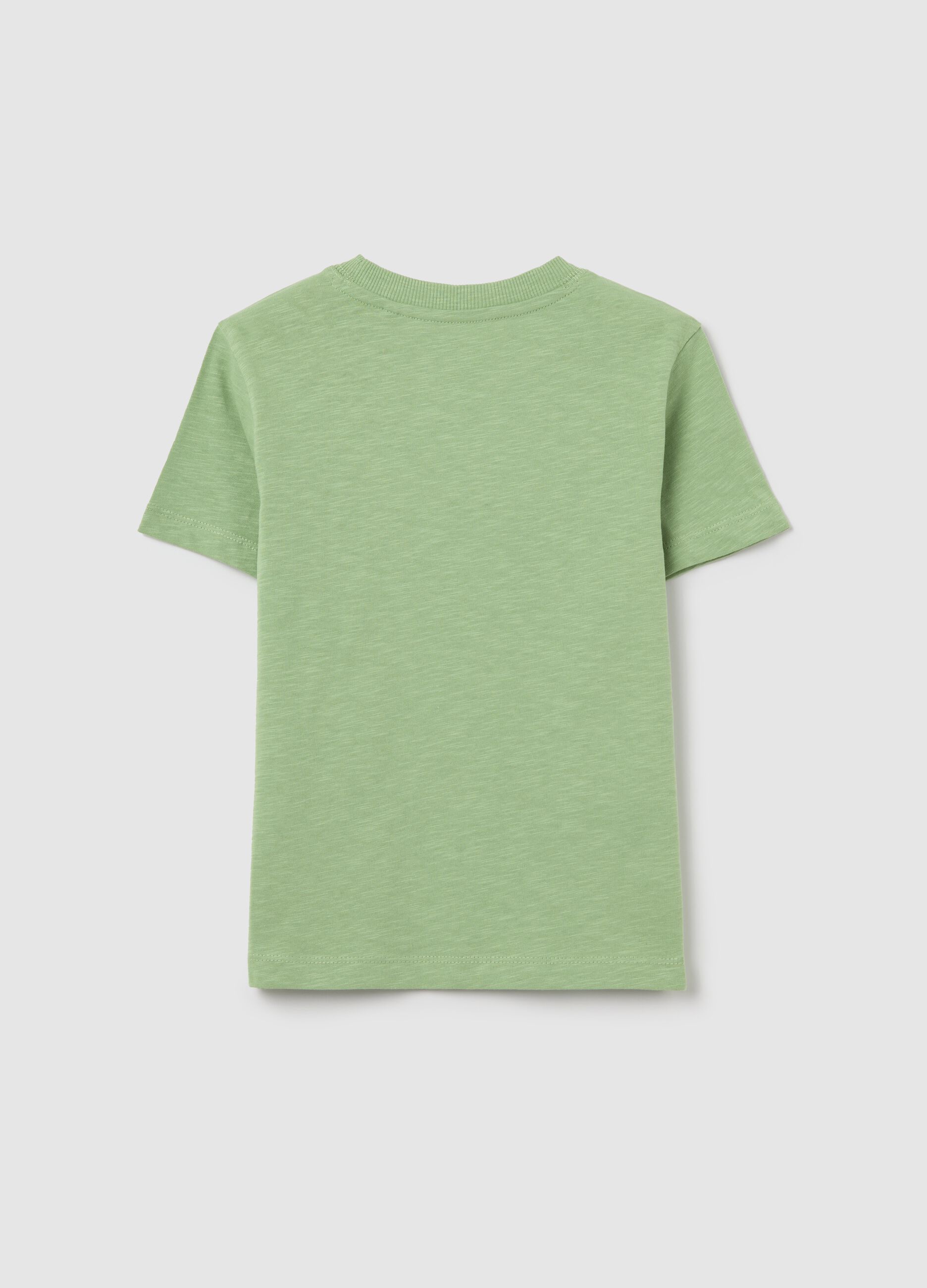 Cotton T-shirt with round neck