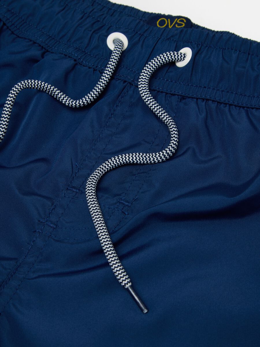 Boys' Blue Regular Fit Swimwear_3