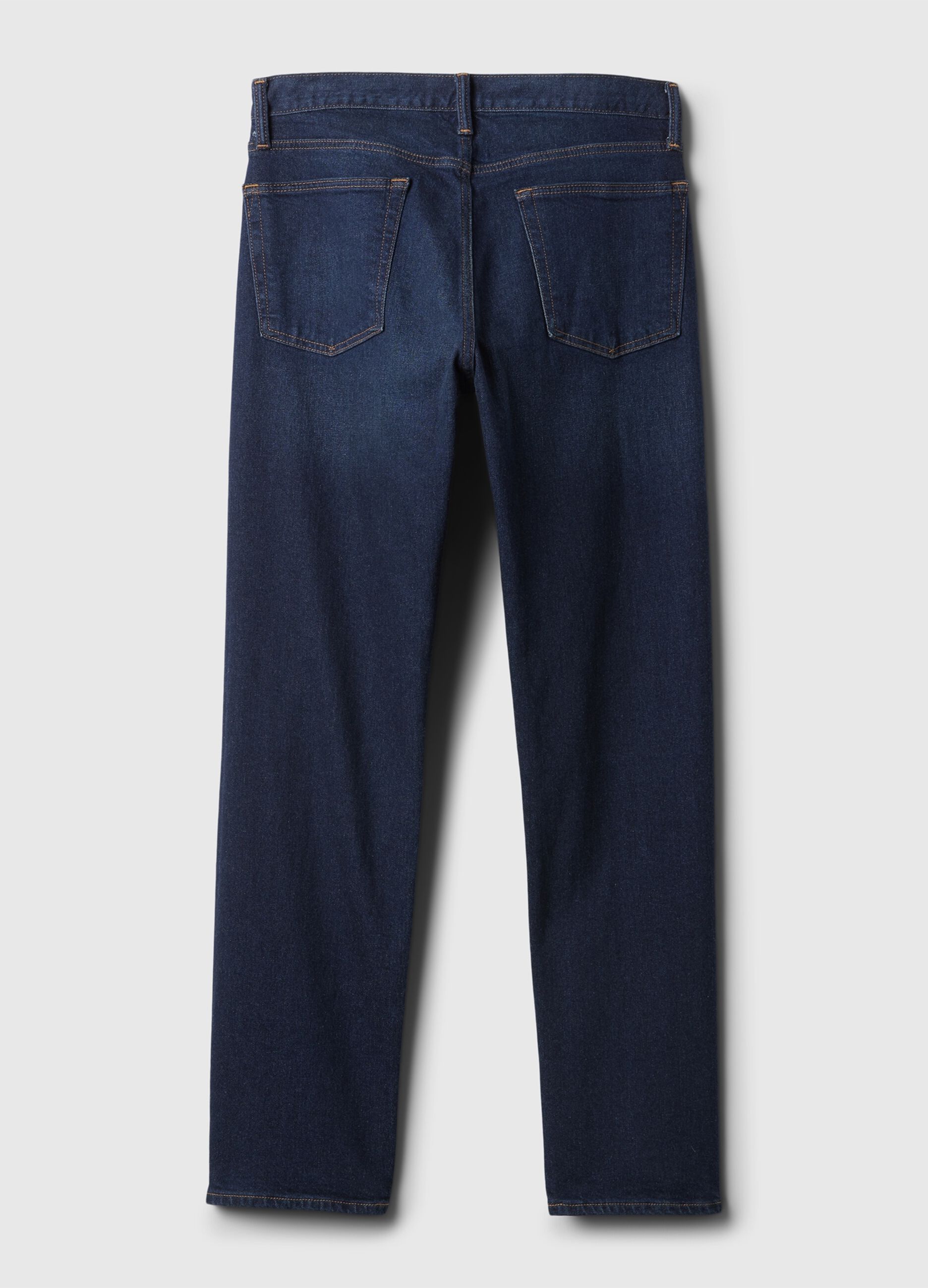 Straight-fit jeans with mid-rise waist