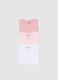 Multicolour baby girl t-shirt tripack in pure cotton_3