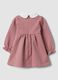 Pink dress in pure organic cotton with The Aristocats embroidery for baby girl_1
