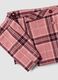 Pink and Purple Checked Stretch Viscose Skirt_3