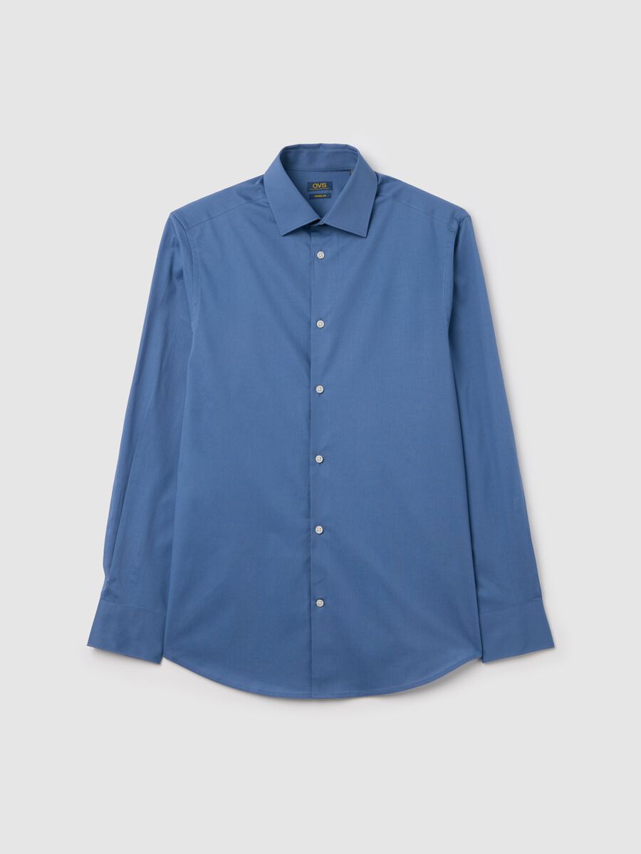 Regular-fit shirt in stretch cotton_4
