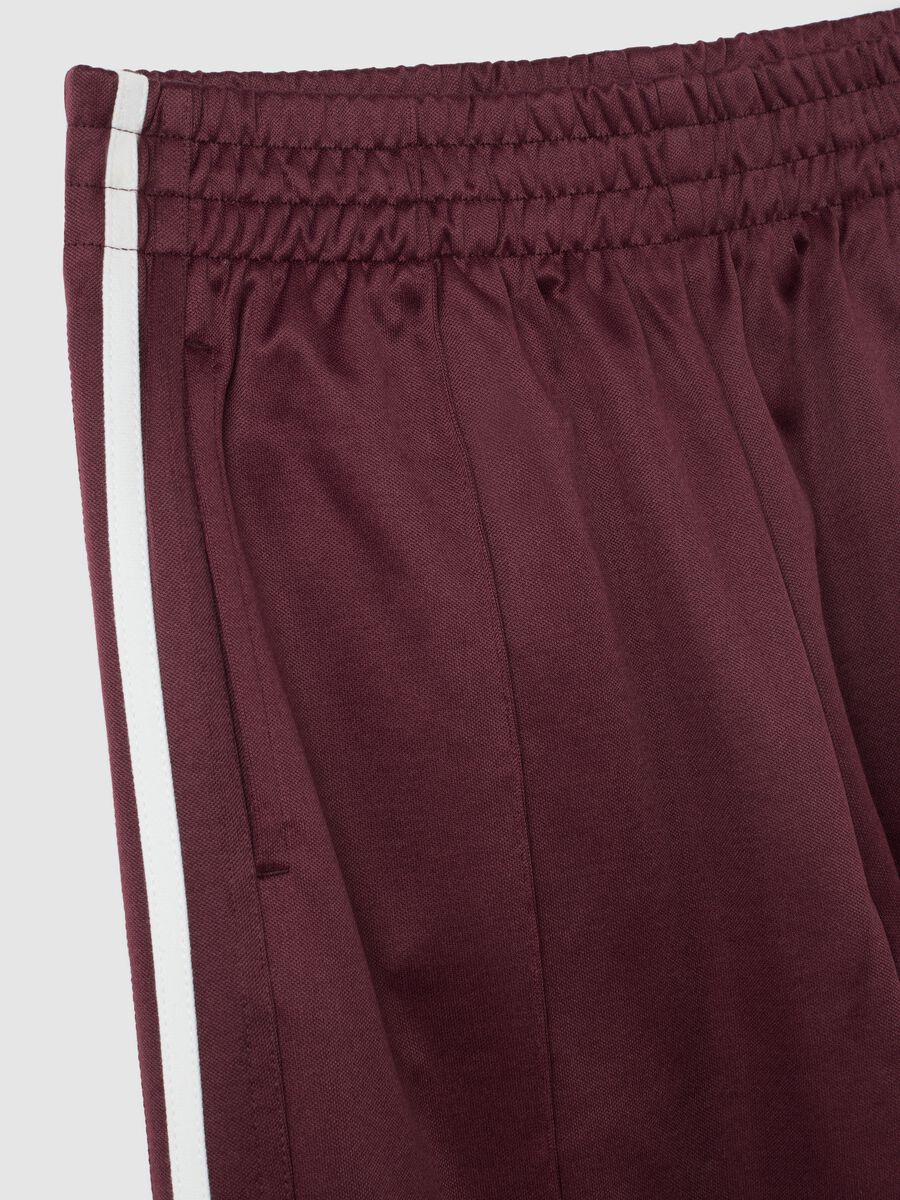 Pantaloni in misto cotone rossi relaxed fit_5