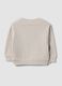 Grey oversized crew-neck sweatshirt in pure organic cotton for boys_1