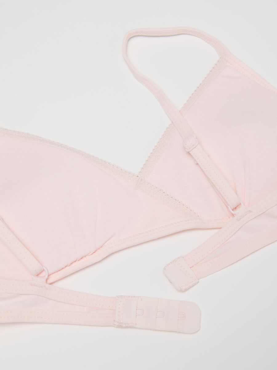 Girls' Pink Cotton Regular Fit Bra_2