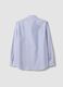 Blue striped pure cotton shirt, regular fit_2