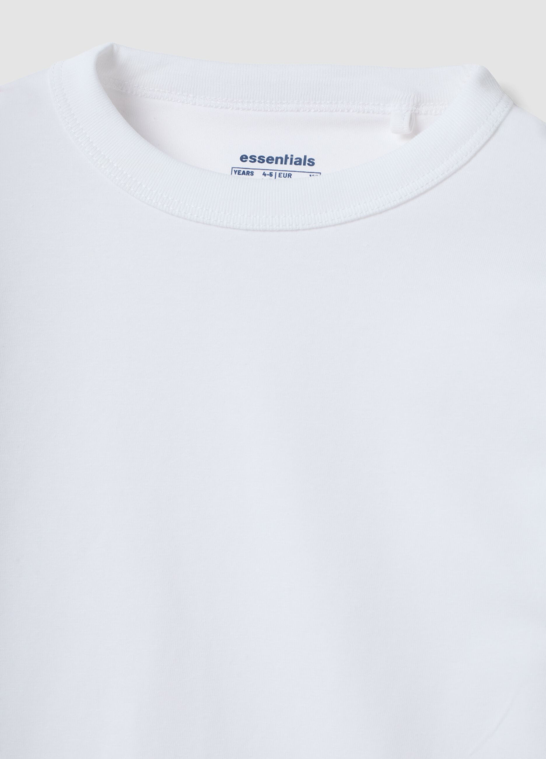 White long-sleeve organic cotton T-shirt
