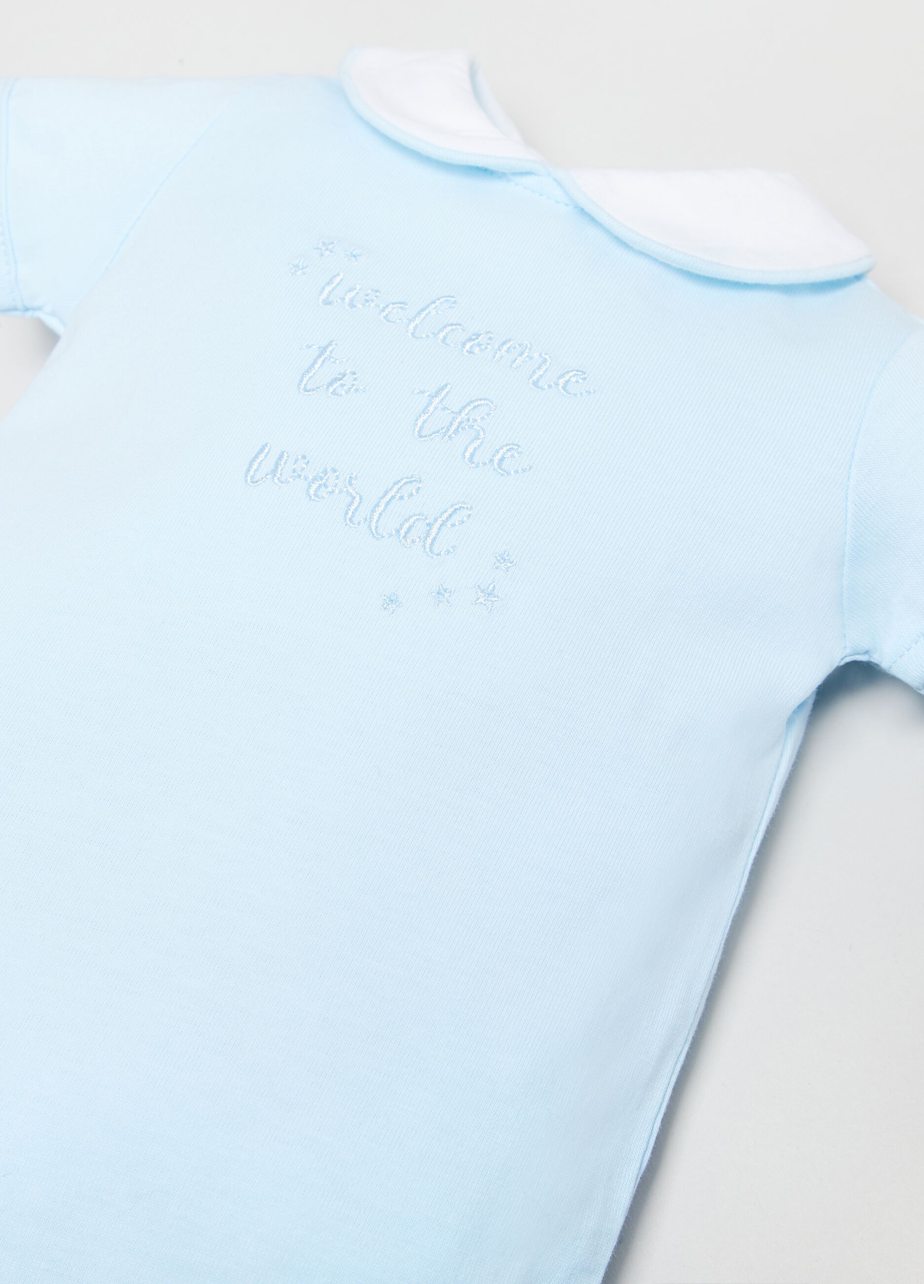 Body in cotone con ricamo lettering _1