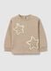 Beige sweatshirt with stars_0