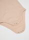 Baby girl's beige pure cotton bodysuit tripack_3