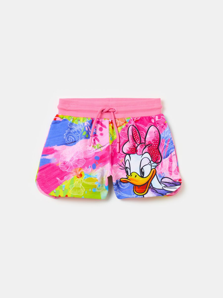 Shorts with drawstring and Donald Duck 90 print_0
