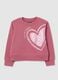 Girls' Pink Pure Cotton Regular Fit Sweatshirt_0