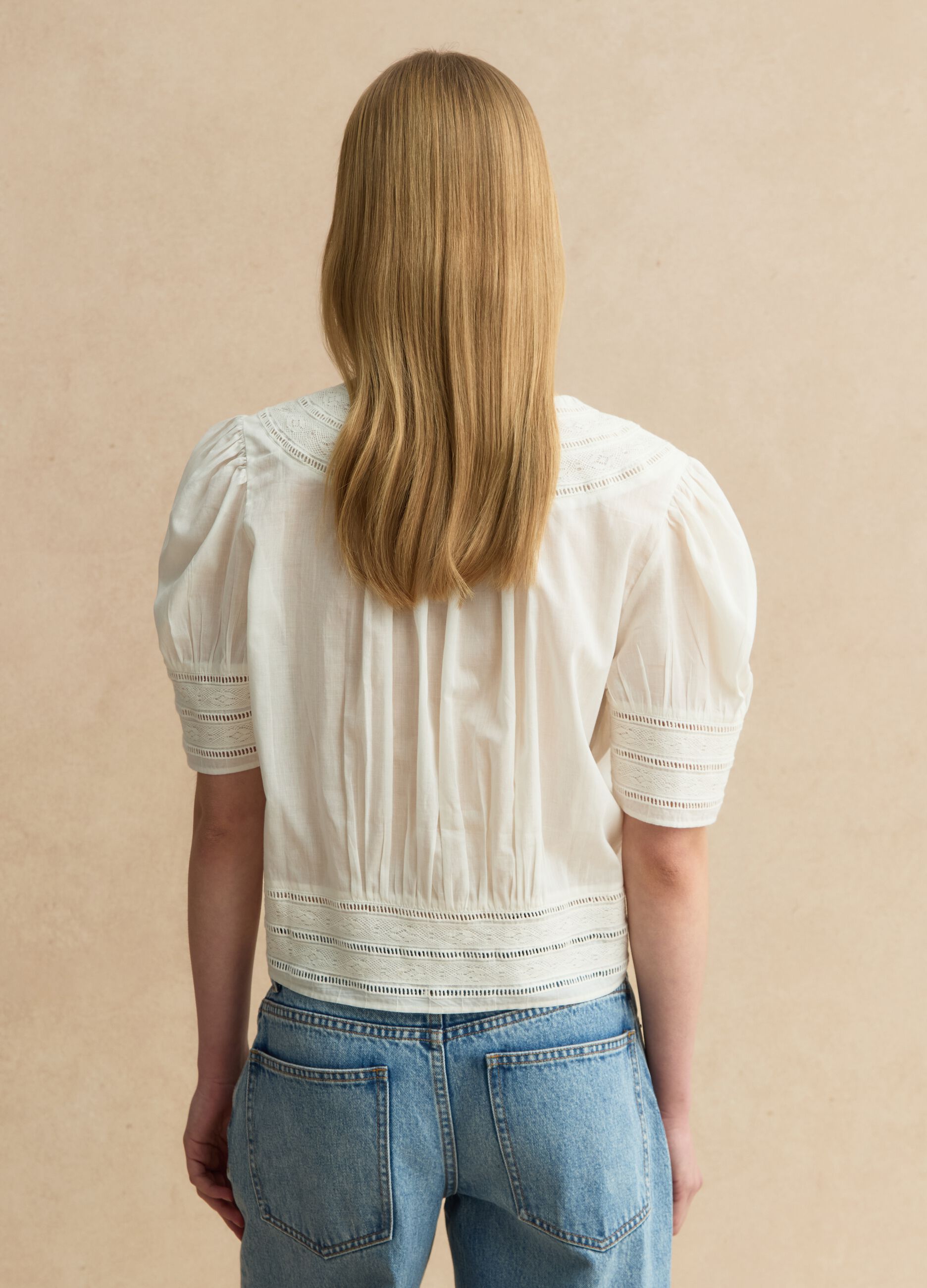 Camicia bianca in puro cotone