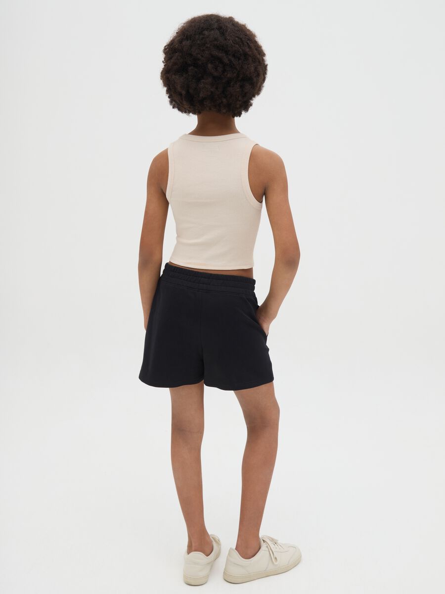 Cotton shorts with Stitch print_2