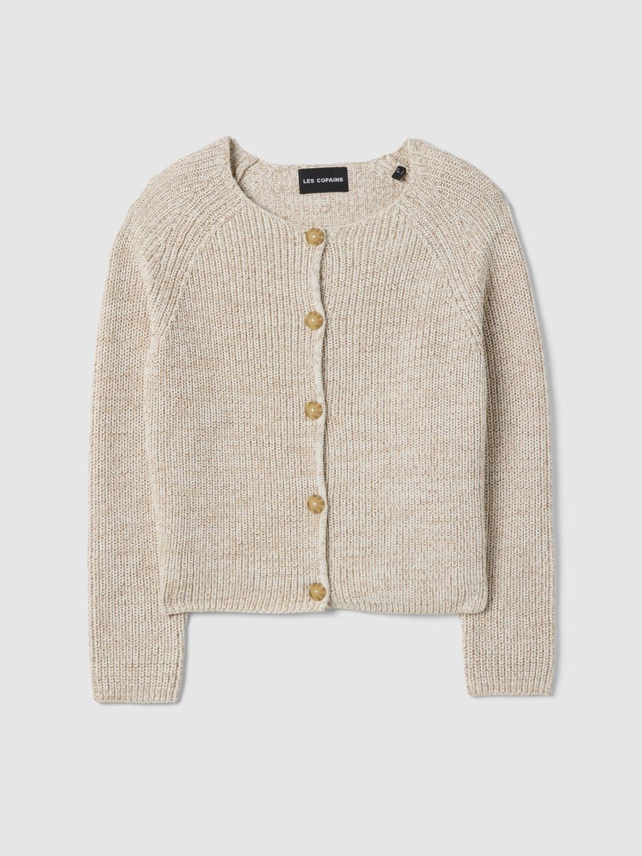 Beige Pure Cotton Cardigan_4