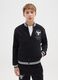 Boys' black cotton blend sweatshirt regular fit Chicago Bulls_0