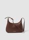 Brown shoulder bag with a minimalist design_0