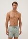 Green swim shorts with elasticated waistband and drawstring_0