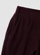 Pantaloni jogger viola regular fit in pile con vita elasticizzata_1