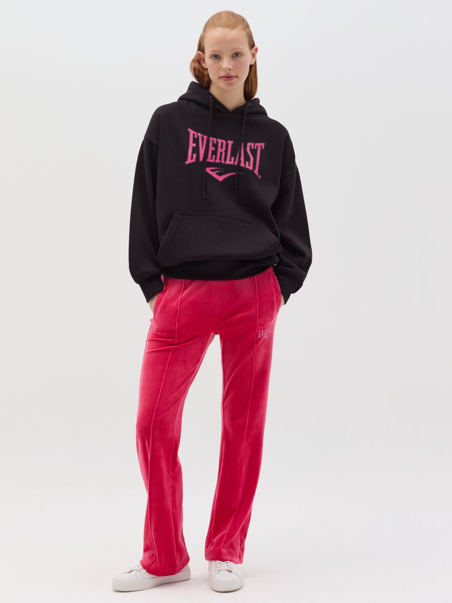 Sweatshirt with hood and logo print_1