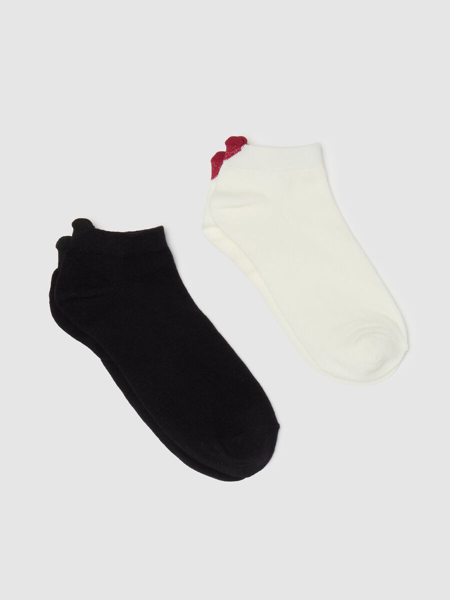 Two-pair pack sneaker liners with heart detail_0