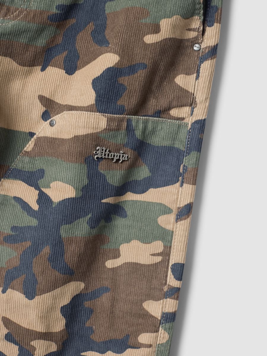 Corduroy Carpenter Pants Washed Camo_6