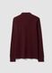 Polo rossa in piquet di puro cotone organico a maniche lunghe regular fit_6