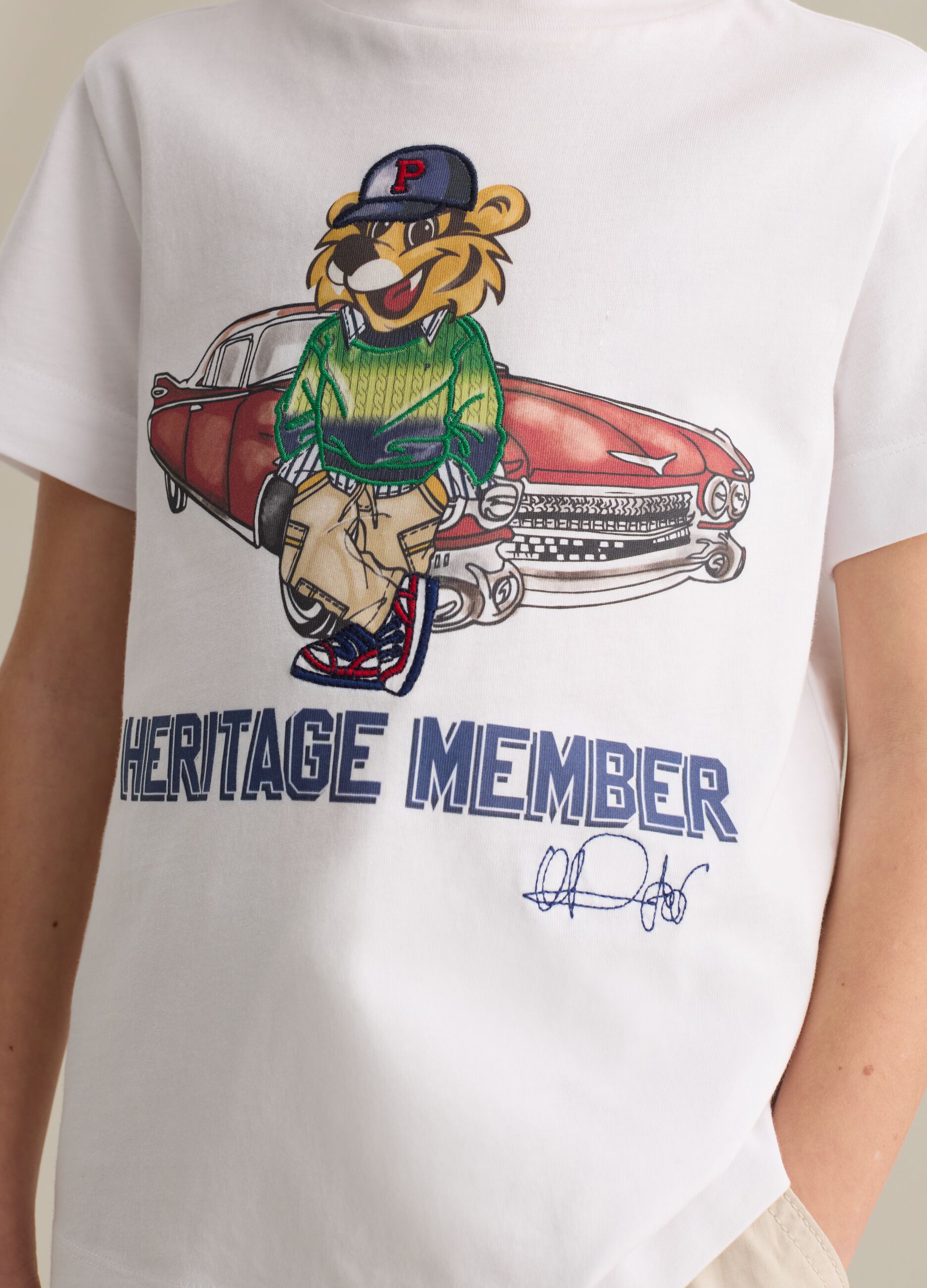 Cotton T-shirt with print