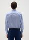 Men's pure cotton blue easy iron shirt_1