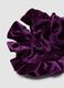 Scrunchie viola effetto vellutato_1
