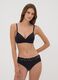 Black stretch microfibre briefs with lace_0