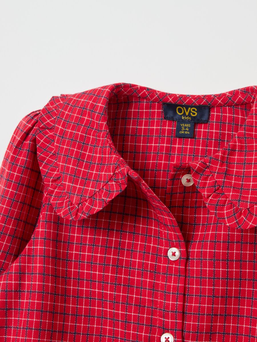 Camicia check con colletto peter pan_2